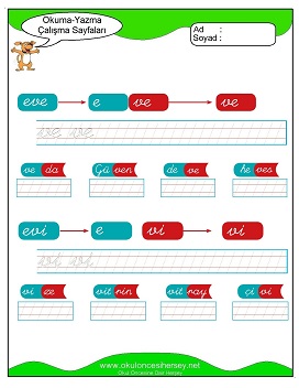 ğvfj Grubu Çalışma Sayfaları